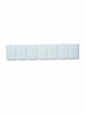 10/$25🦋 Kroger Pharmacy White 7-Day Pill Organizer